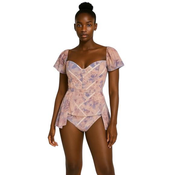 NEW ASOS Luxe Multicolor Short Sleeve - Picture 2 of 7